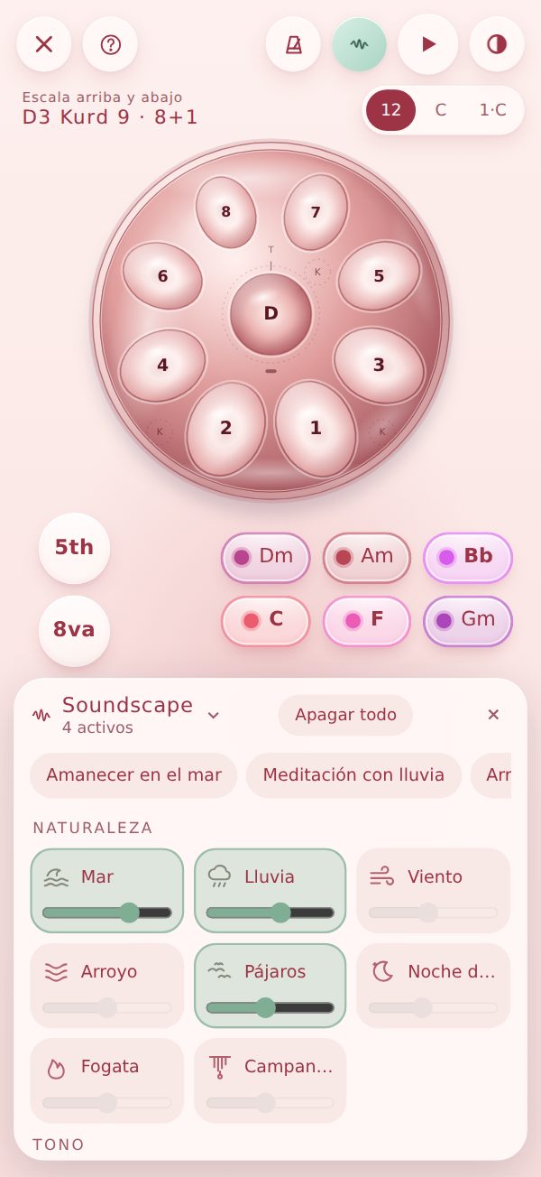 Tu propio baño de sonido, mezclado en vivo